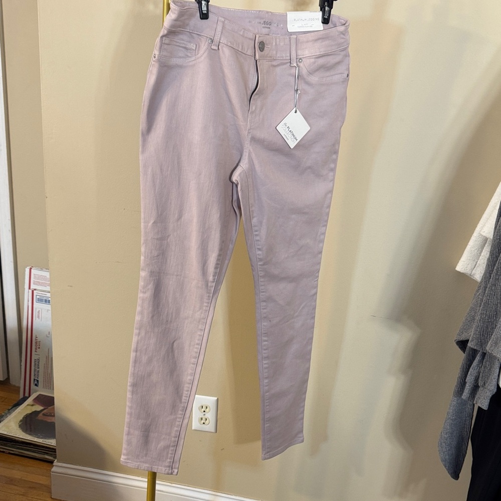 Chico's Women's Straight Leg Jeans in Soft Lavender